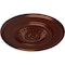 Ekena Millwork Large Floral Ceiling Medallion, Hand-Painted Antique Copper, 41 1/8"OD x 2 1/2"P CM41FLACS - alternate 4
